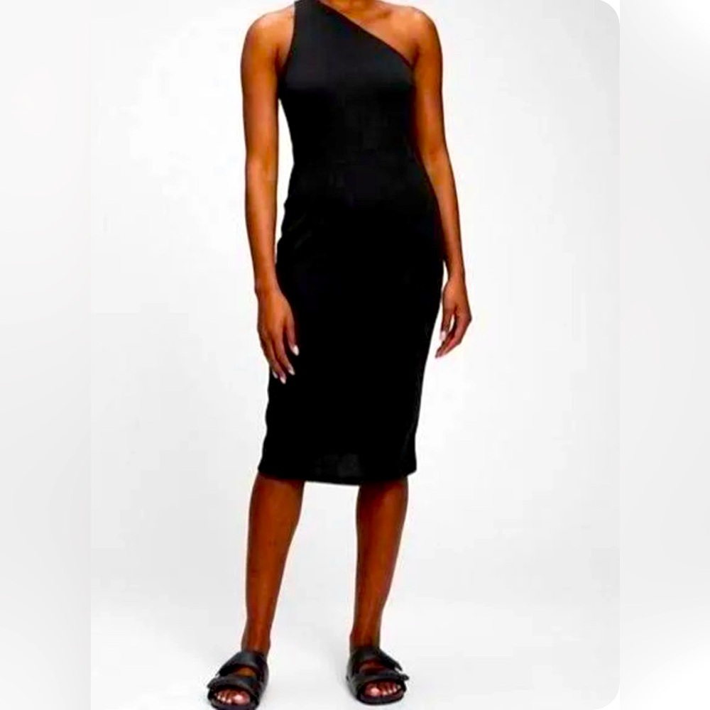GAP One shoulder midi dress